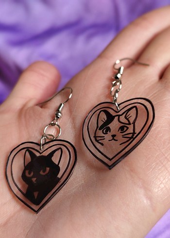 kedili küpeler - Görsel 4