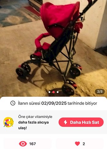 Chicco Koyu Kırmızı Bebek Arabası