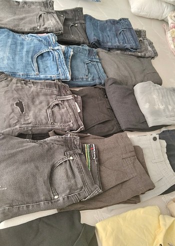 Zara Gri Erkek Denim Jean Pantolon