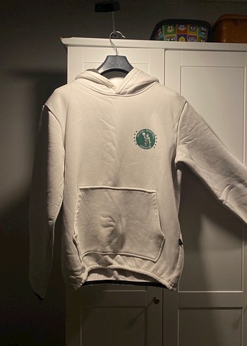 Beyaz Oversize Sweatshirt - Görsel 2