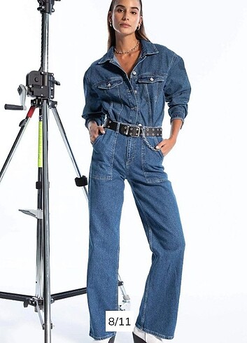 Defacto Yüksek bel wide leg jean  - Görsel 6