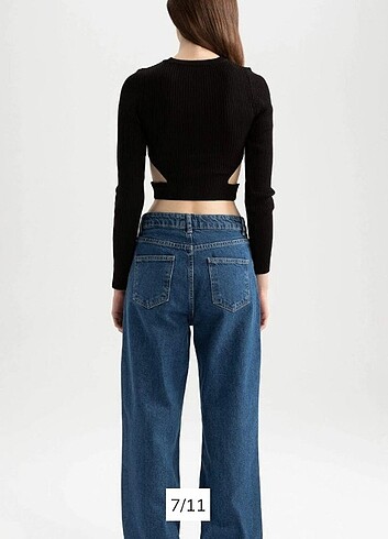 Defacto Yüksek bel wide leg jean  - Görsel 7