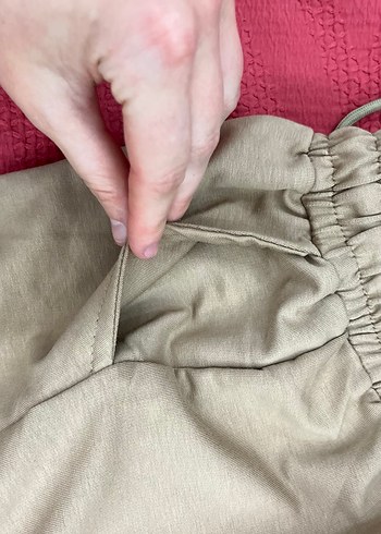 Kahverengi Çocuk Cepli Eşofman Altı - Görsel 4