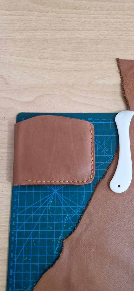 hakiki deri el yapımı unisex Cüzdan - Görsel 2