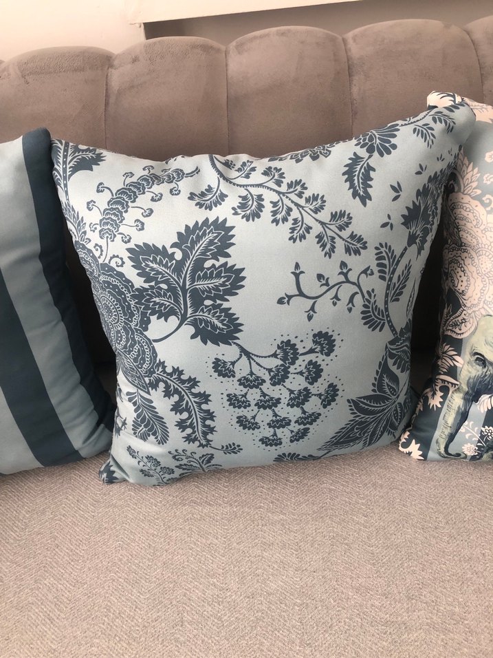 Petro mavisi Desenli Modern Minder Kılıfı - Görsel 3