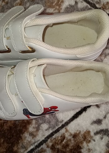 31 Beden beyaz Renk Beyaz Erkek Çocuk Spor Ayakkabı Velcro