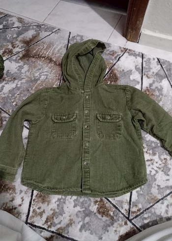 LC Waikiki Erkek Çocuk Kapüşonlu Khaki Düğmeli Ceket