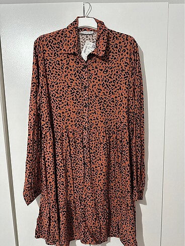 Leopar desen elbise