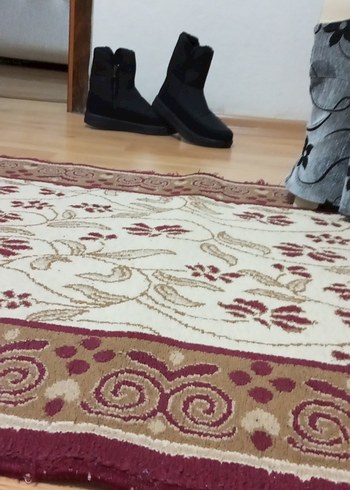 Gri Kürklü Yün Kadın Bot - Görsel 2