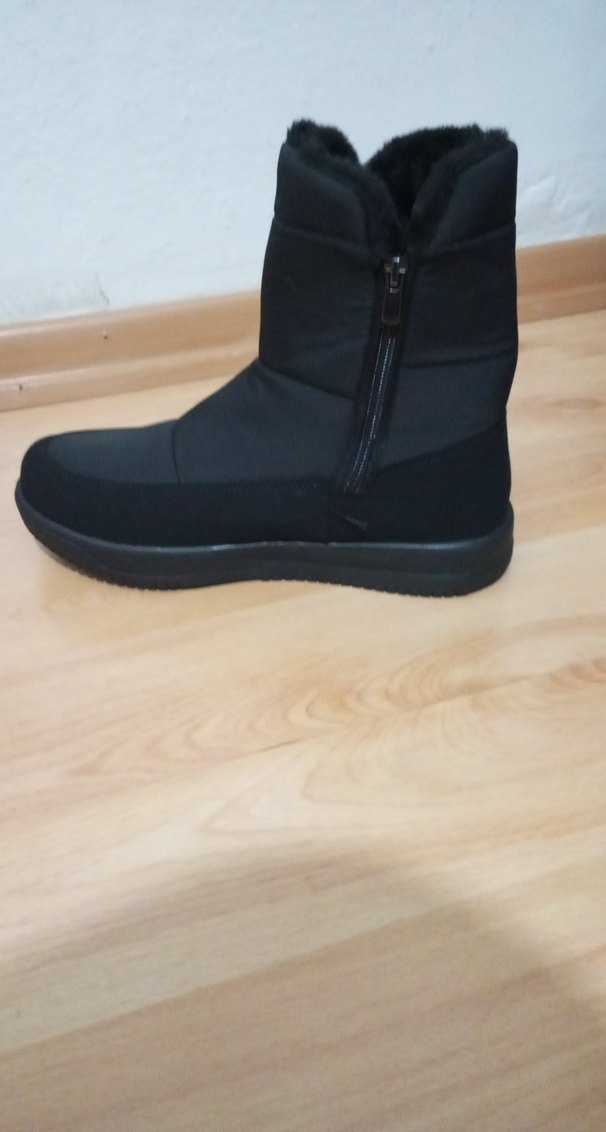 Gri Kürklü Yün Kadın Bot - Görsel 3