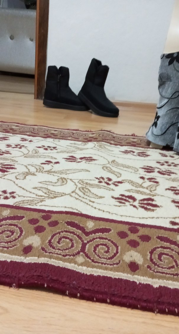 Gri Kürklü Yün Kadın Bot - Görsel 2