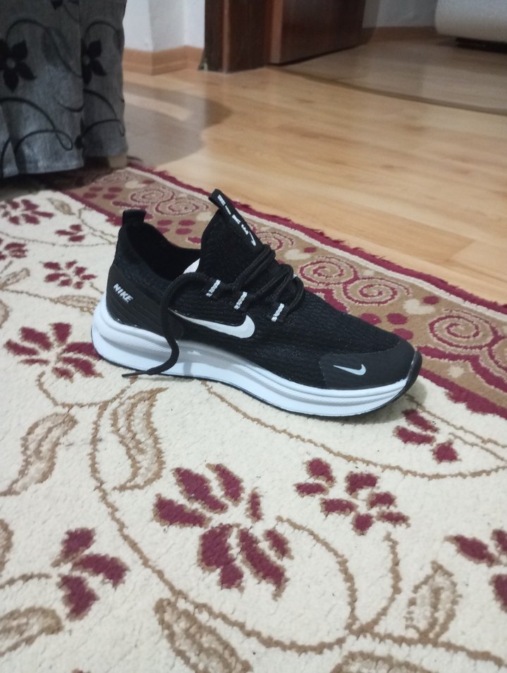 Siyah Elastik Erkek Spor Ayakkabı - Görsel 3