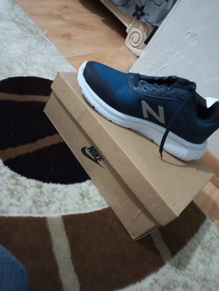 Erkek Lacivert Spor Ayakkabı Rahat Tarz - Görsel 3