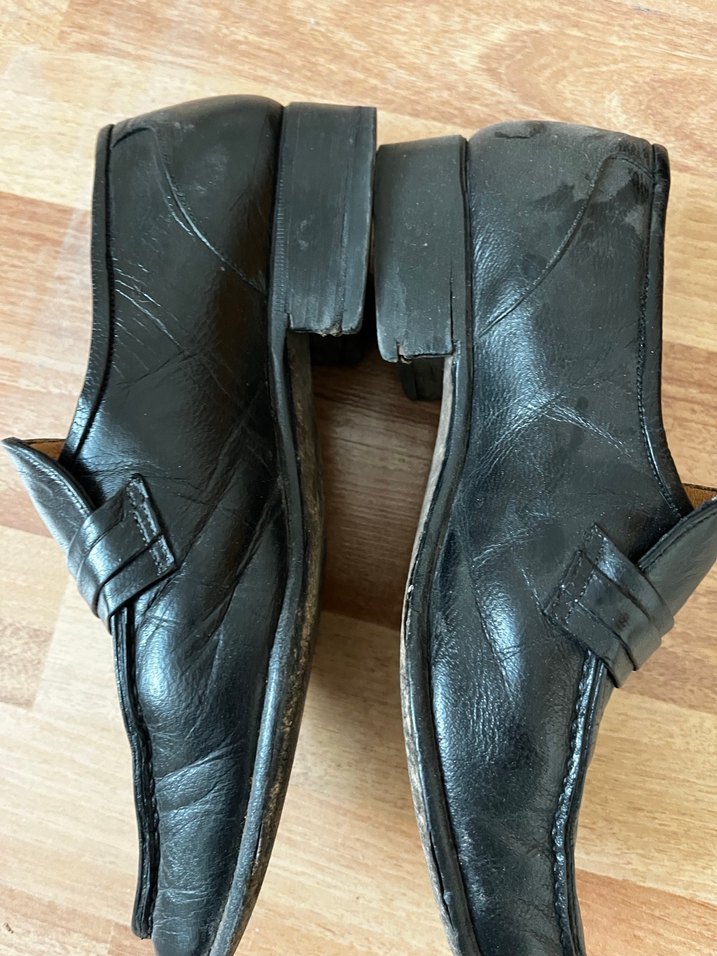 Erkek Siyah Hakiki Deri Klasik Tokalı Ayakkabı - Görsel 4