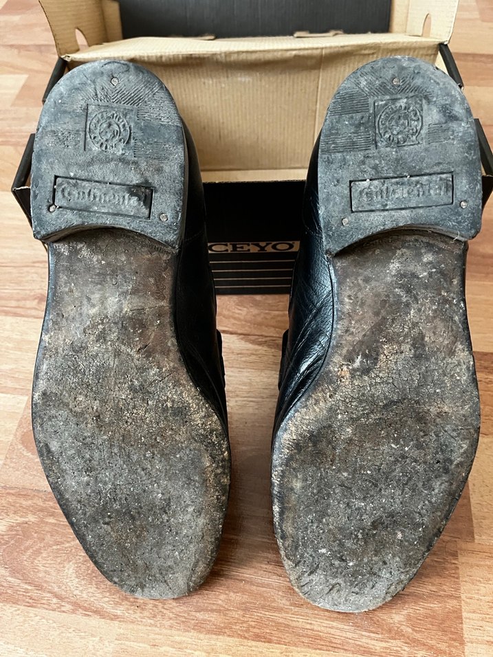 Erkek Siyah Hakiki Deri Klasik Tokalı Ayakkabı - Görsel 5