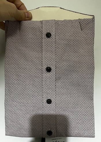 Bordo Desenli uzun Kollu Erkek Gömlek - Görsel 5