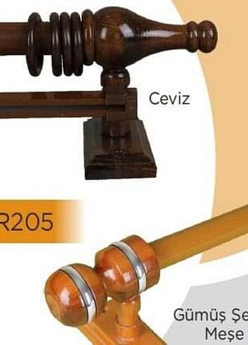 Beden Tek Rayli Ahşap Rustik