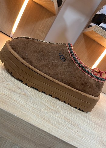 Ugg Kadın Kahverengi Süet Dolgu Topuklu Ev Terliği