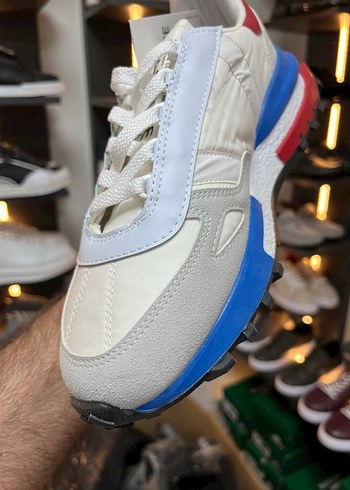 Beyaz Erkek Spor Ayakkabı Velcro Bantlı - Görsel 2