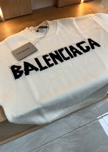 Balenciaga Beyaz Triko Kadın Kazak - Görsel 4