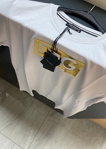 xl Beden Dolce & Gabbana Beyaz Parlak Baskılı Tişört