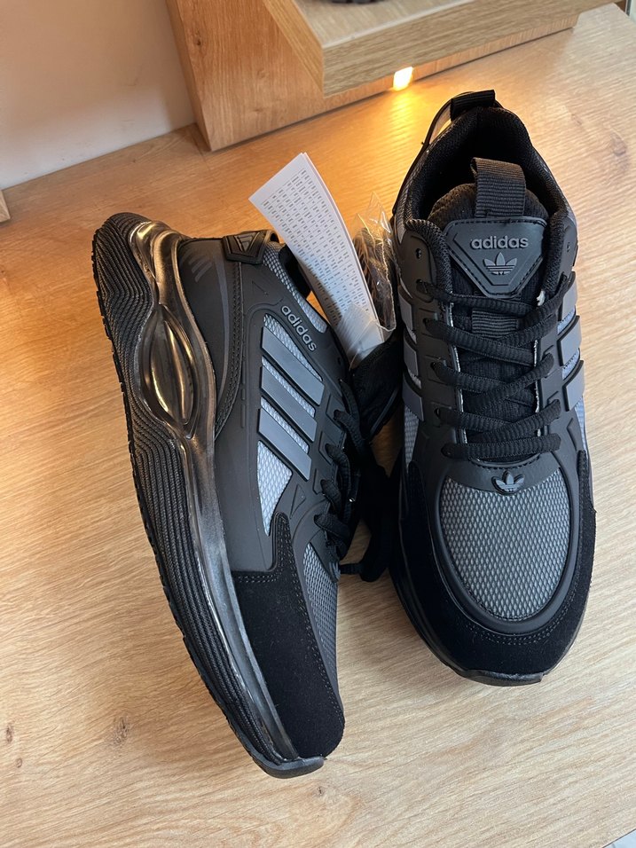 Adidas Siyah Gri Yılan Desenli Erkek Spor Ayakkabı - Görsel 2