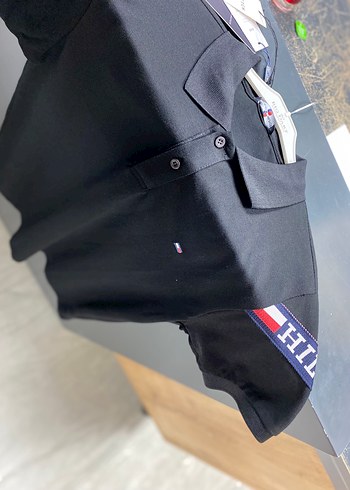 Siyah Erkek Polo Tişört Velcro Detaylı