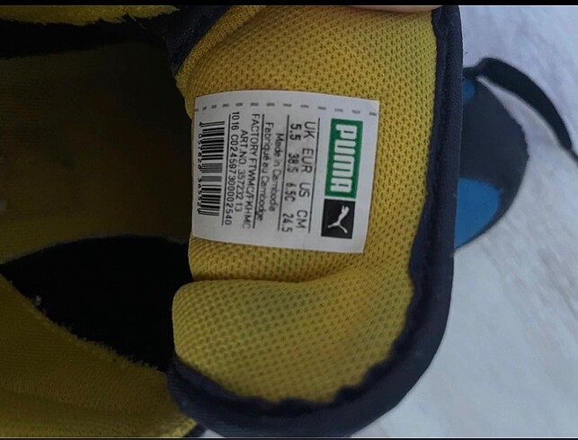 38,5 Beden Orjinal puma kadın spor ayakkabı..