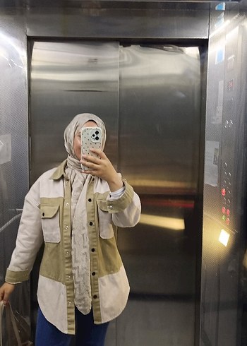 Camel Renkli Bağlama Desenli Midi Ceket - Görsel 2