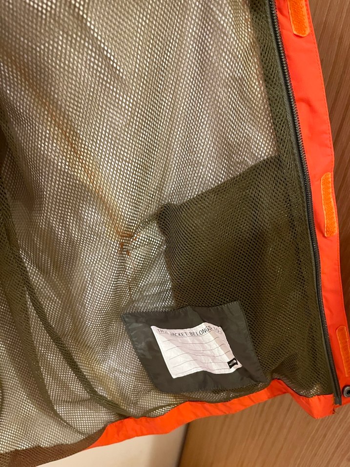 North Face Turuncu Fermuarlı Yağmurluk - Görsel 5