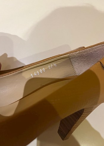 Hotiç Taba Deri Klasik Kadın Topuklu Ayakkabı - Görsel 3