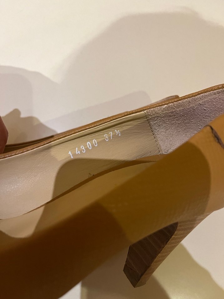 Hotiç Taba Deri Klasik Kadın Topuklu Ayakkabı - Görsel 3