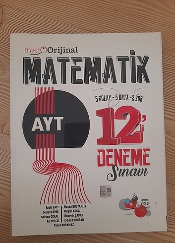 Mikroorijinal ayt matematik deneme 