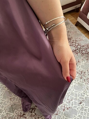 44 Beden Lila davet elbisesi