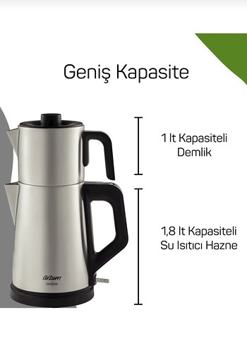 SIFIR Arzum AR3129 Deminde Çay Makinesi - Görsel 3