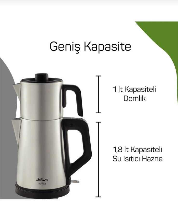 SIFIR Arzum AR3129 Deminde Çay Makinesi - Görsel 3