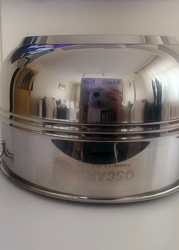 SIFIR Lines Oscar 32cm Derin Tencere 15,5Lt 18/10 Çelik Cam Kapa - Görsel 5