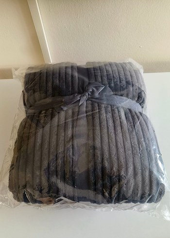 SIFIR Yataş Wellsoft Çift Kişilik Battaniye Antrasit - Görsel 2