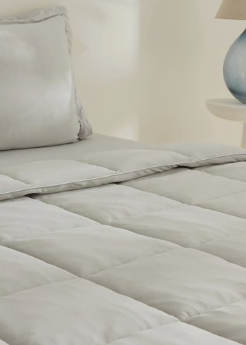 SIFIR Karaca Home Çift Kişilik Uyku Seti Açık Gri - Görsel 4