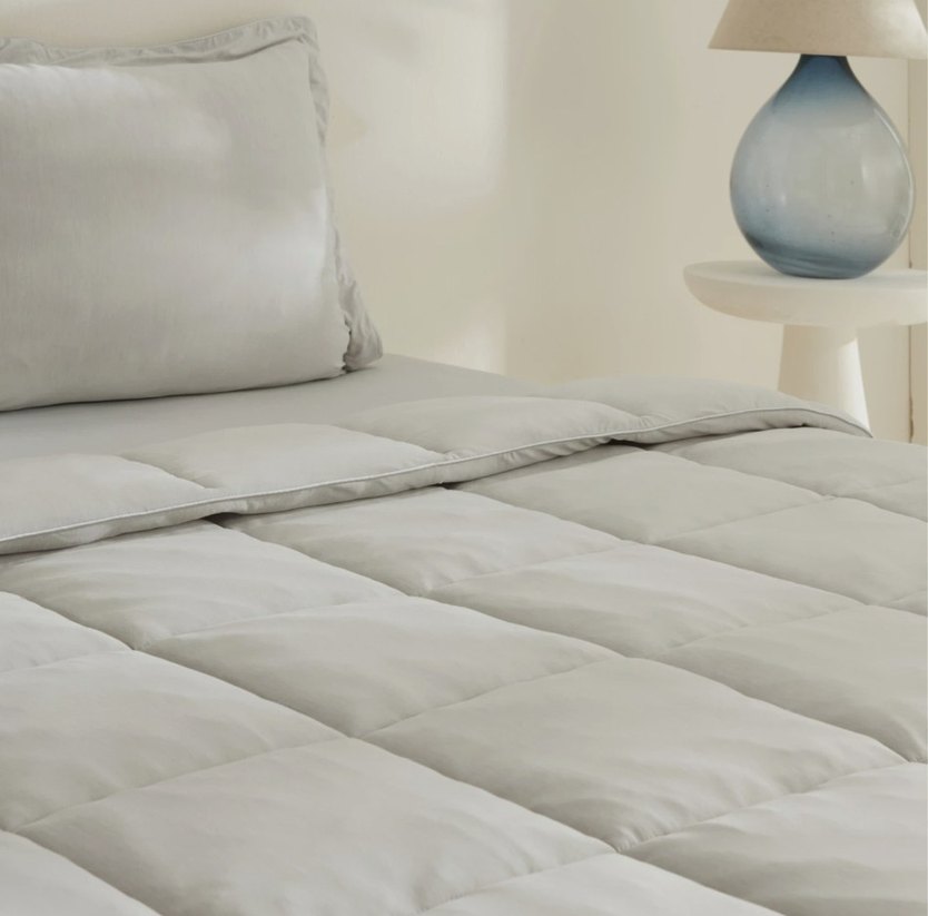 SIFIR Karaca Home Çift Kişilik Uyku Seti Açık Gri - Görsel 4