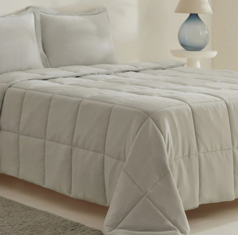 SIFIR Karaca Home Çift Kişilik Uyku Seti Açık Gri - Görsel 2