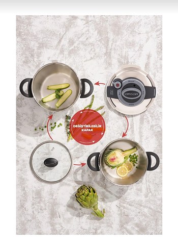 SIFIR Emsan 2'li 4+6Lt Düdüklü Tencere Seti - Görsel 2