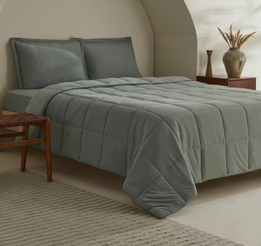 SIFIR Karaca Home Çift Kişilik Uyku Seti Yeşil - Görsel 2