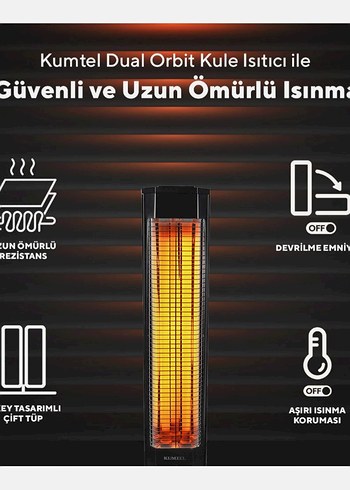 SIFIR Kumtel Dual Orbit Kule Isıtıcı MH-2300 - Görsel 2