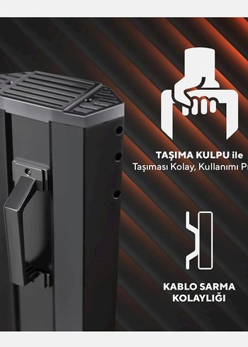 SIFIR Kumtel Dual Orbit Kule Isıtıcı MH-2300 - Görsel 4