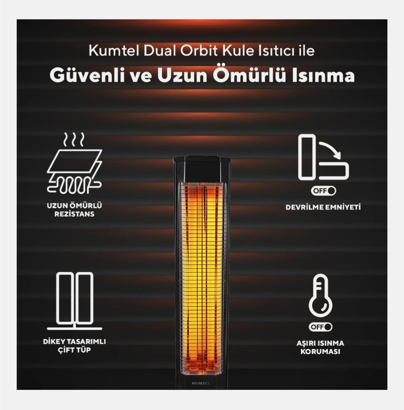 SIFIR Kumtel Dual Orbit Kule Isıtıcı MH-2300 - Görsel 2