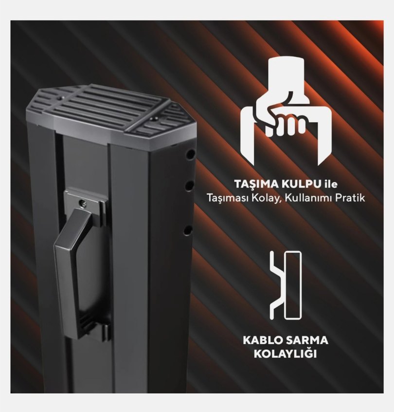 SIFIR Kumtel Dual Orbit Kule Isıtıcı MH-2300 - Görsel 4