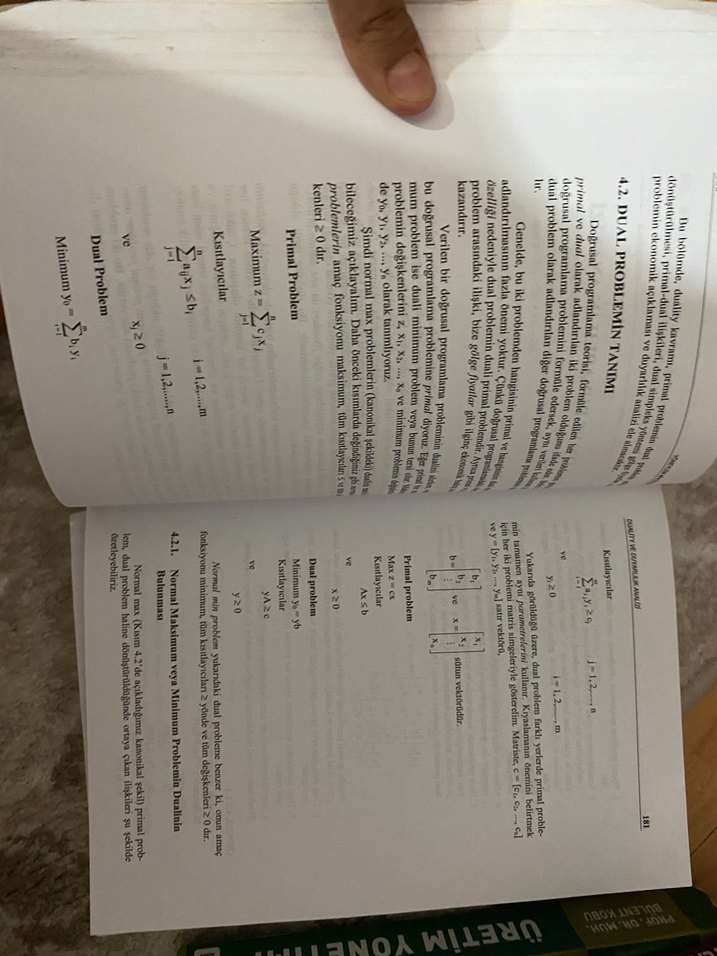 Yöneylem Araştırması Prof. Dr. Ahmet Öztürk - Görsel 3