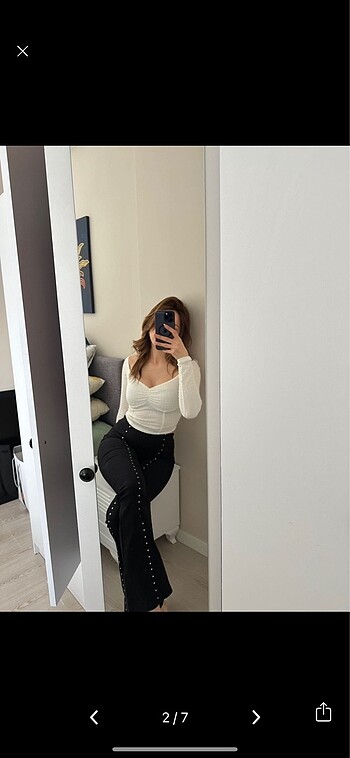 Bershka BERSHKA zımbalı pantolon
