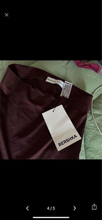 xs Beden bordo Renk BERSHKA uzun etek